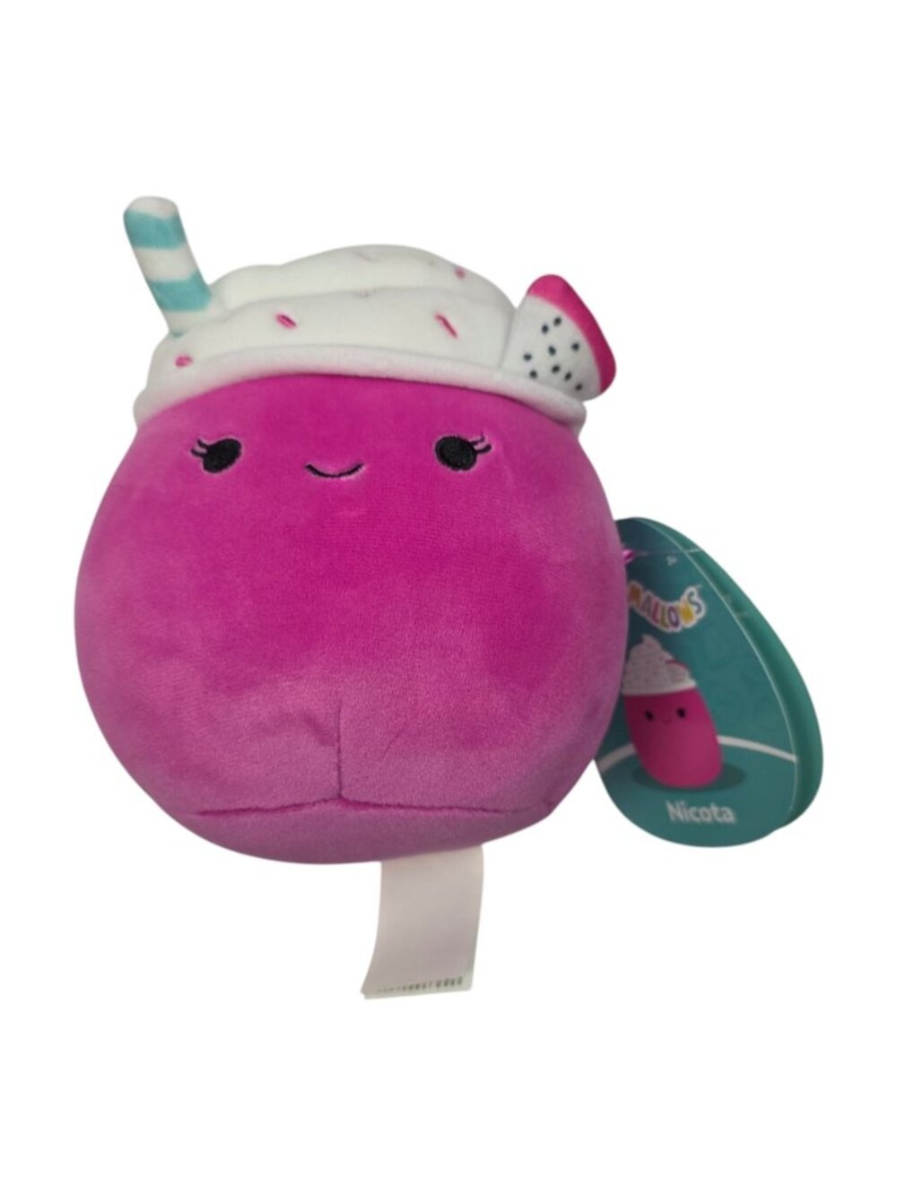 2023 Squishmallows Nicota Dragonfruit Shake Plush 6" Desert Mystery Squad
